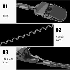 Gorgeri hat clips set with two clips for quick cap or collar attachment.