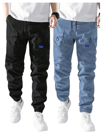 GORGLITTER boys cargo pants with elastic waist for adjustable, comfortable fit during outdoor activities.