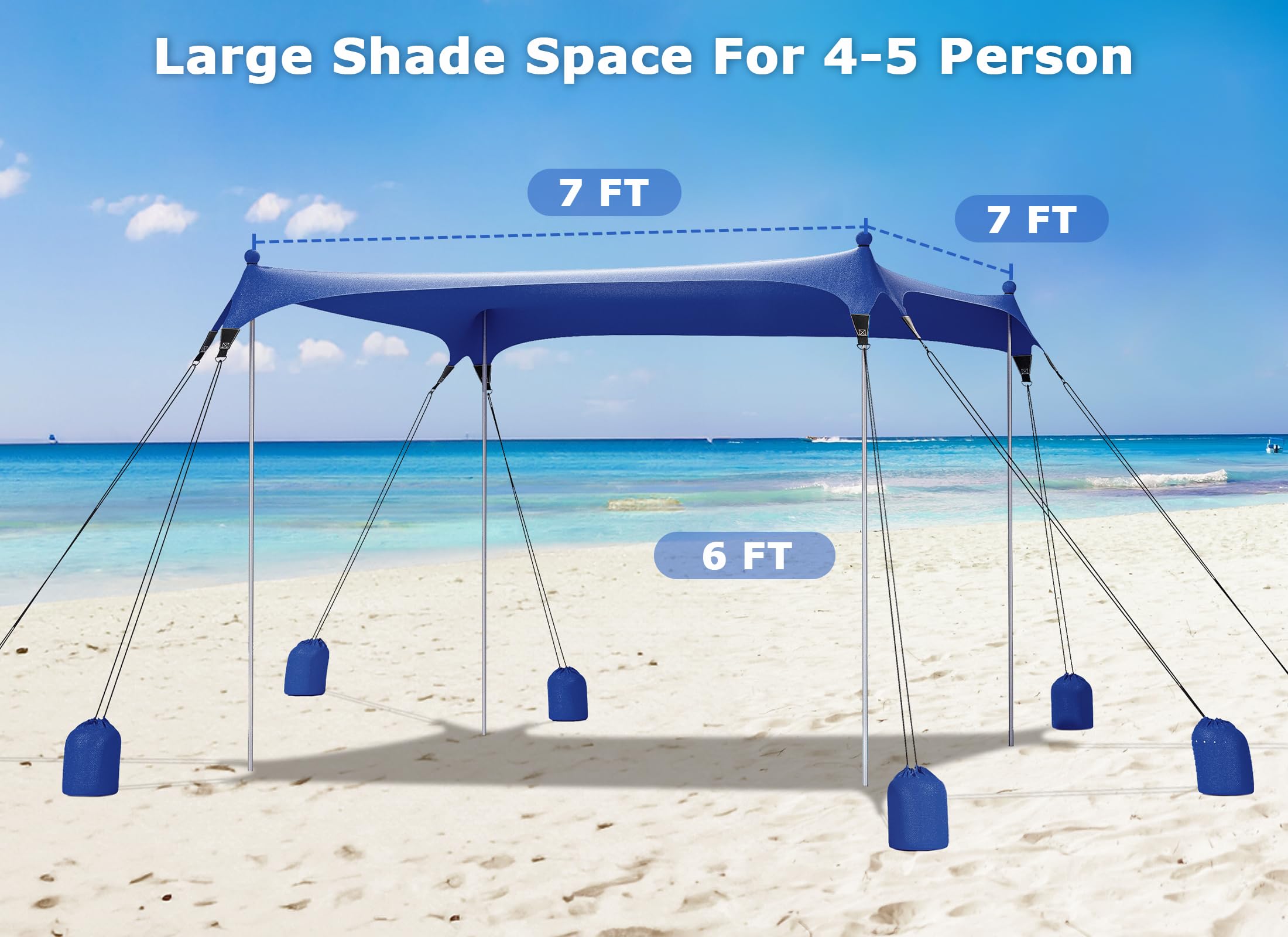 Gorich carry bag and stakes image highlights easy transport.