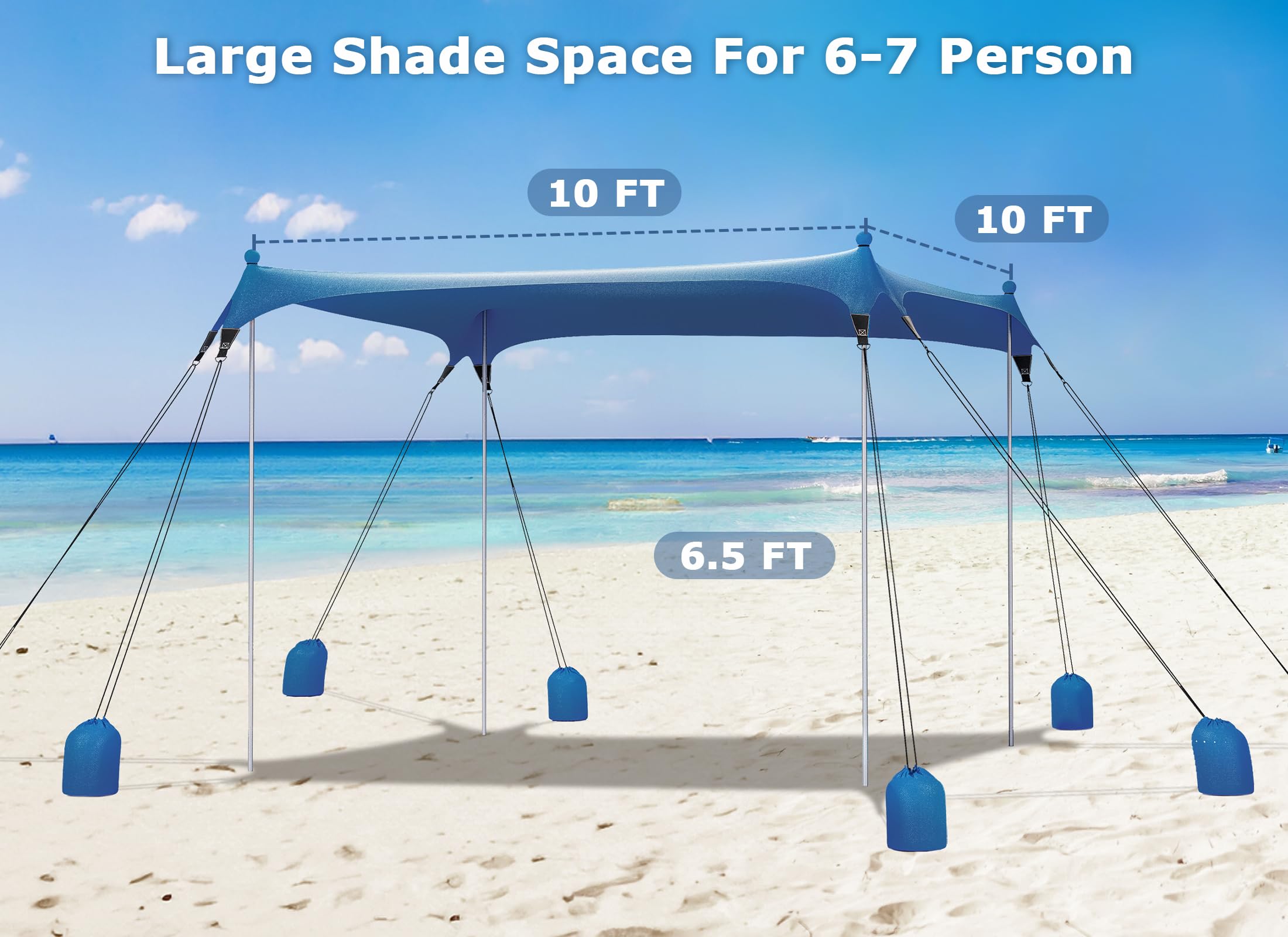 Gorich canopy folds into a compact carry bag for travel.