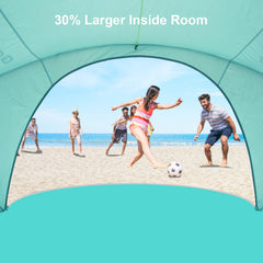 Gorich Beach Tent dual doors and mesh windows for airflow and views