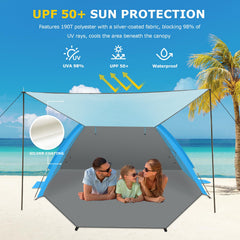 Gorich Beach Tent dual-door design for easy entry and space
