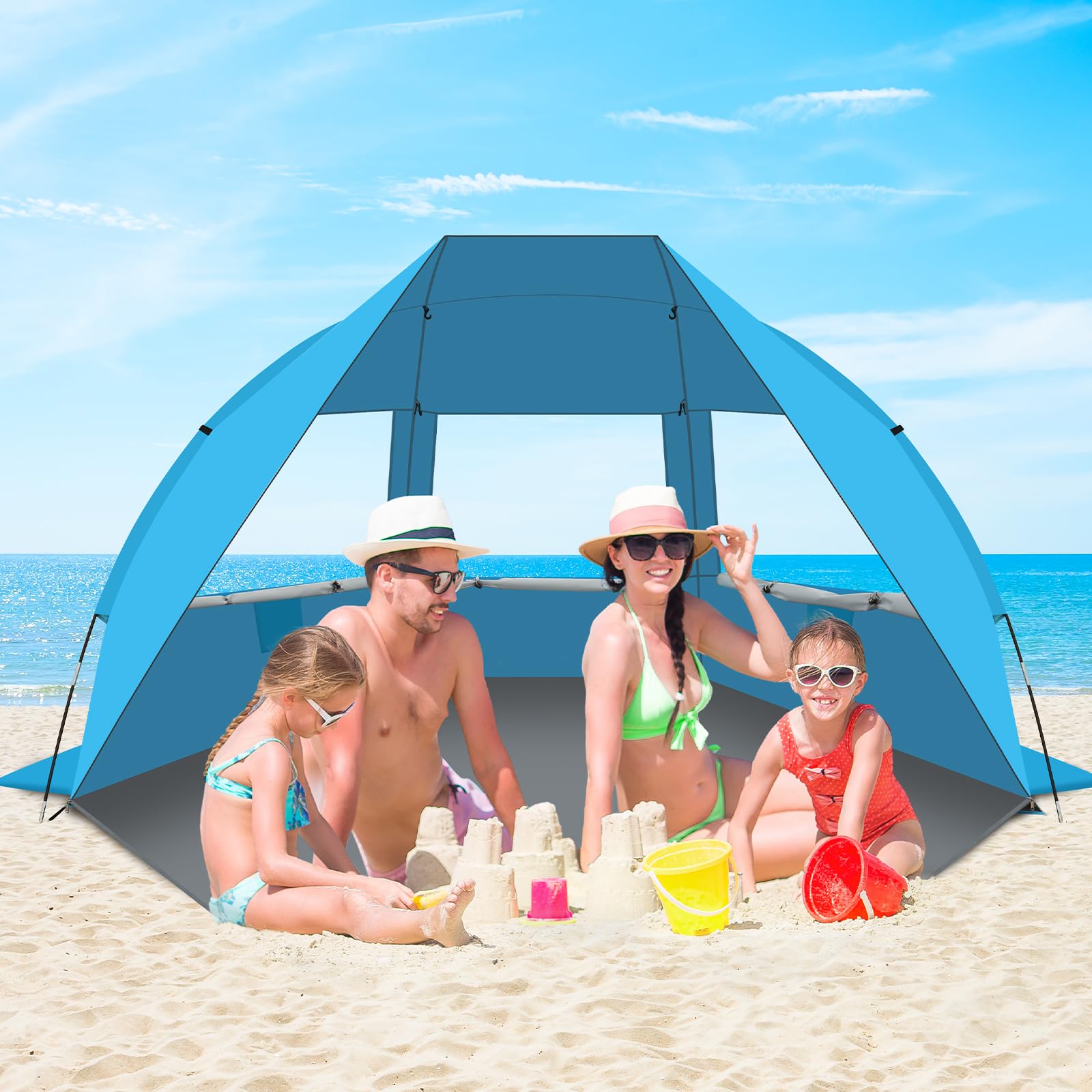 Gorich beach tent quick setup for easy beach days