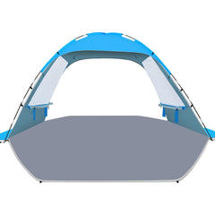 Gorich Beach Tent Sun Shelter front view offers expansive shade for family days