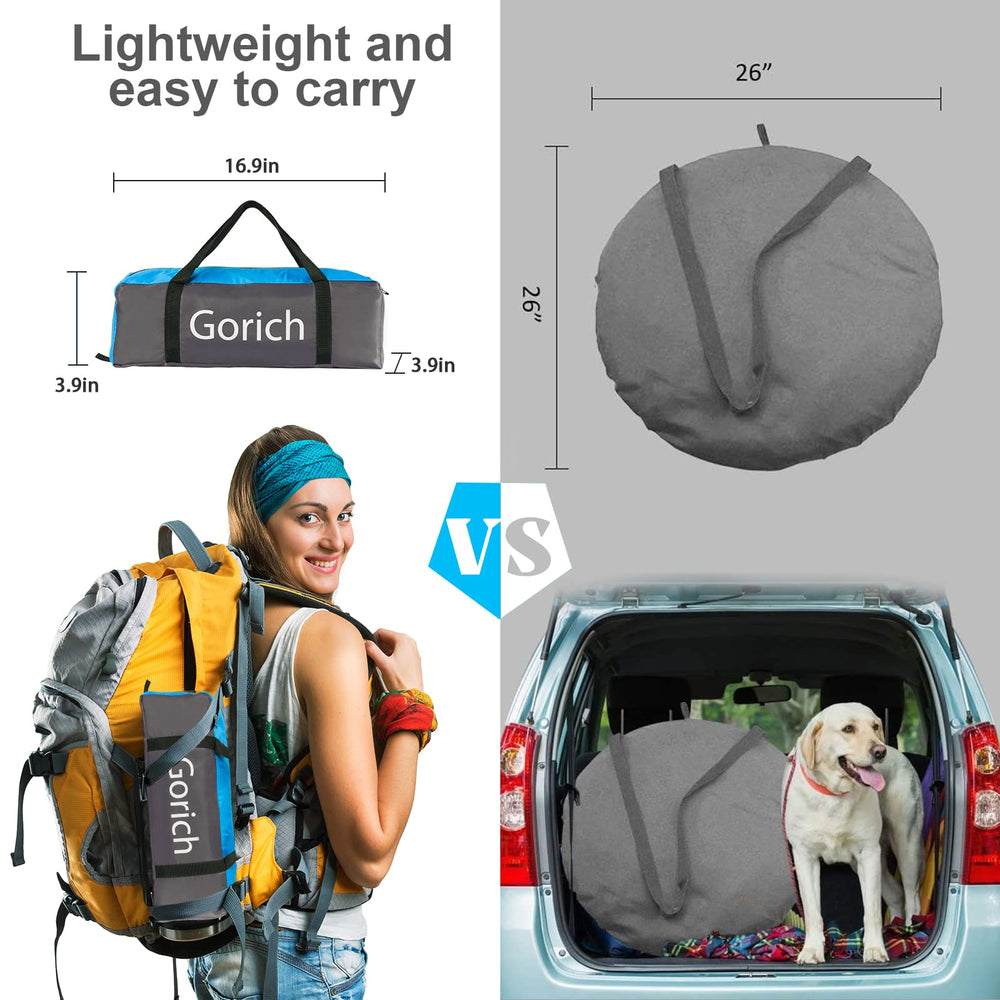 Gorich Beach Tent versatile uses for backyard, beach, camping, and more.