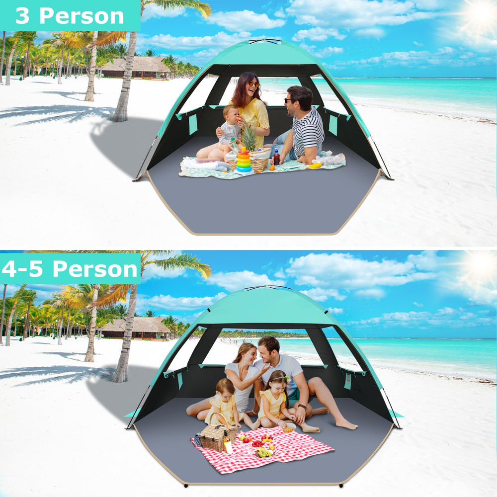 Gorich Sun Shelter floor-extended area supports activities while shaded.