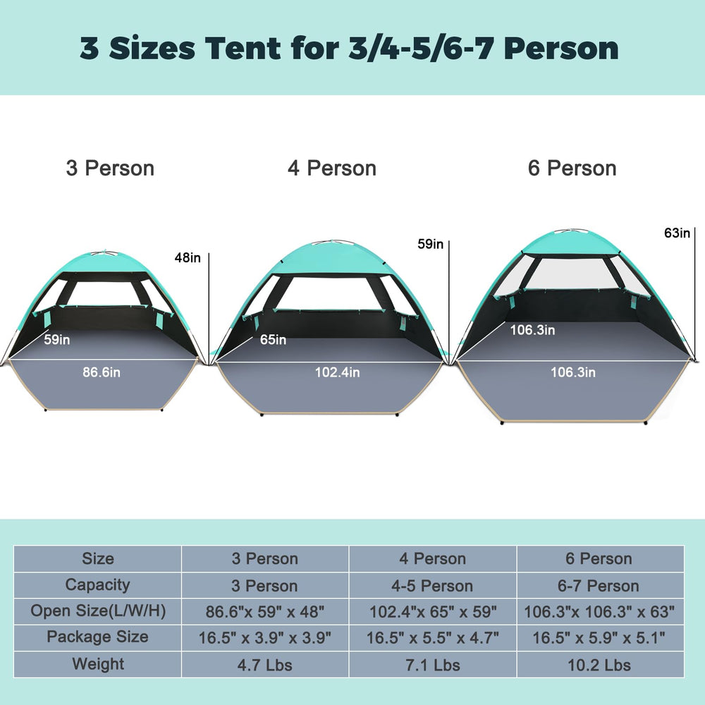 Gorich Sun Shelter UV coverage fabric blocks sun exposure for beach shade.