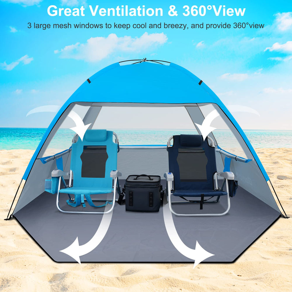 Gorich tent ventilation mesh windows provide cool airflow and 360-degree view