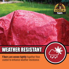 GORILLA tarp waterproof coverage keeps gear dry during rain, wind, and sun.