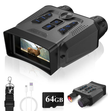 GOSALISU night vision binoculars front view, rugged grip for outdoor use