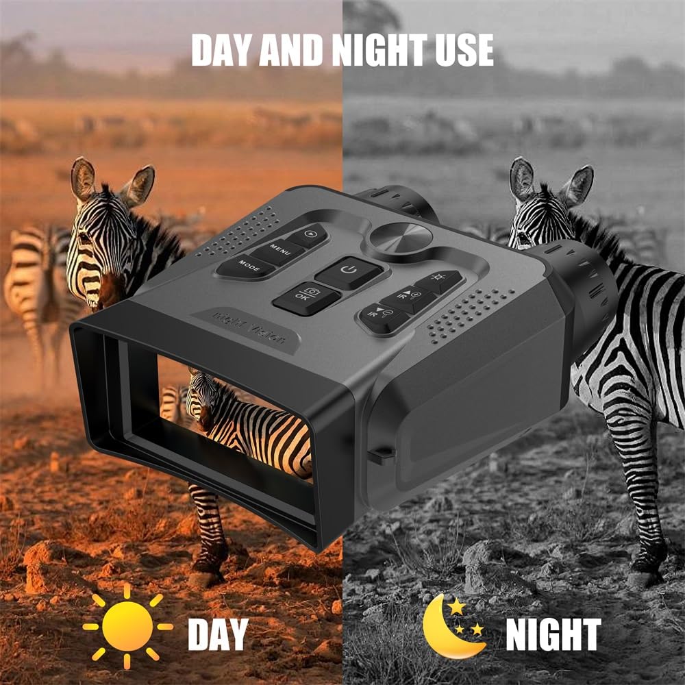 GOSALISU night vision binoculars infrared illuminator shown for night clarity