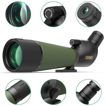 Gosky DiamondEdge 80mm objective lens delivers bright, crisp wildlife detail.