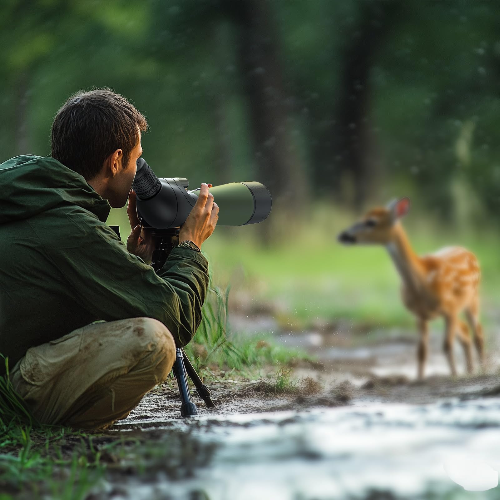 Gosky DiamondEdge smartphone adapter enables quick photo capture through scope.