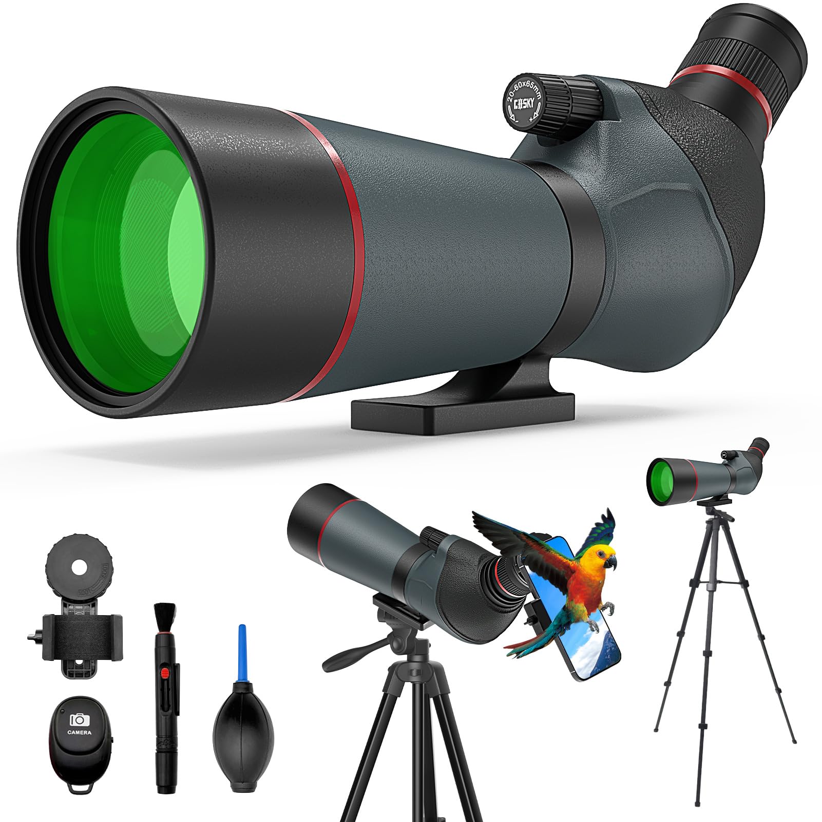Gosky 20-60x65 spotting scope overview for versatile bird watching