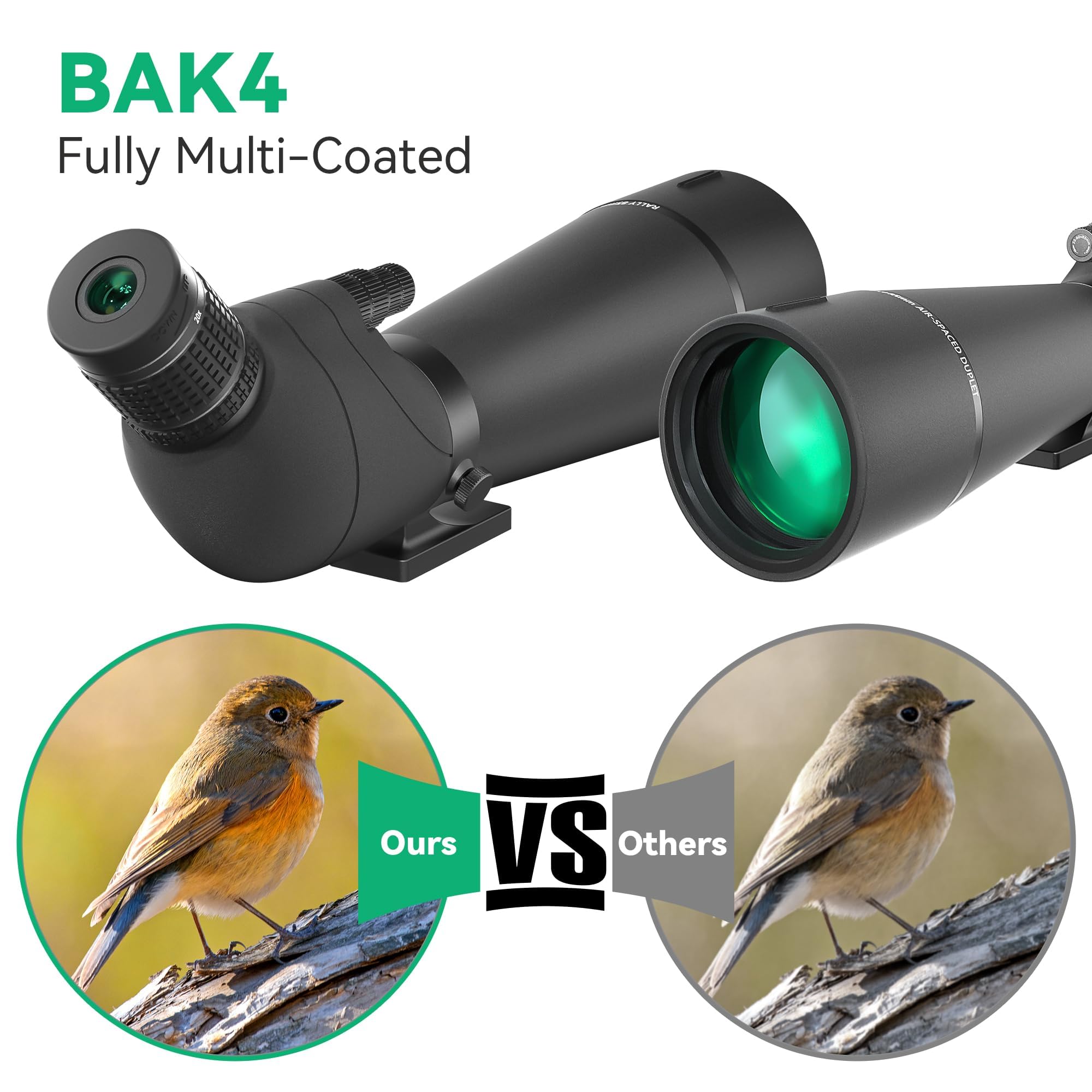Gosky multi coated optics showing bright crisp images