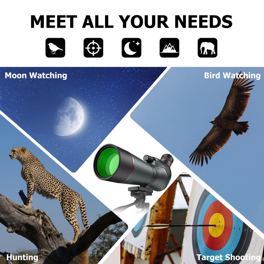 Weatherproof, durable exterior of Gosky spotting scope