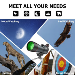 Weatherproof, durable exterior of Gosky spotting scope