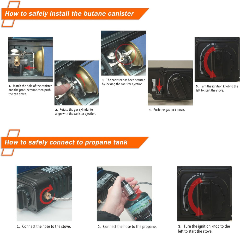 Gospowor detachable-clean stove design simplifies maintenance after cooking.