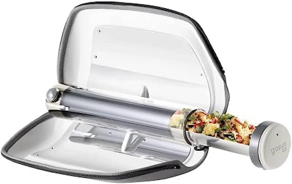 GOSUN Solar Oven setup shows quick assembly for sun-powered meals.