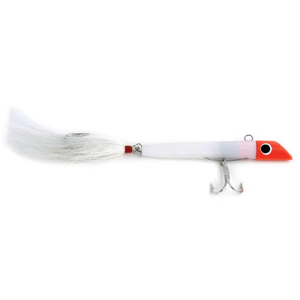 Got-Cha G1501-WT Tuna Tail Skirt lure in white plastic for stripers and inlets