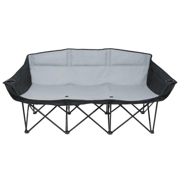 GoTEAM! bench steel frame supports stable seating on any surface.
