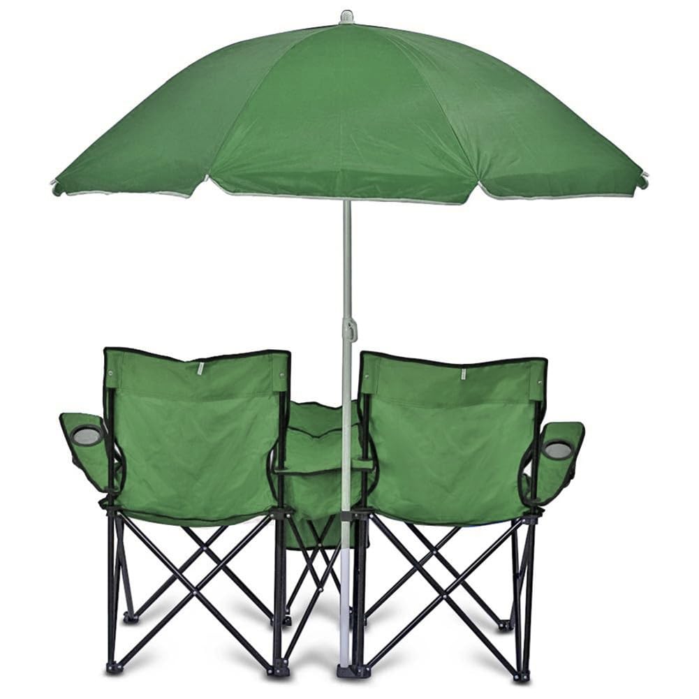 GoTEAM detachable umbrella provides shade for sunny beach days.