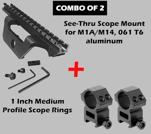 Gotical 1-inch medium-profile rings securely mount the scope