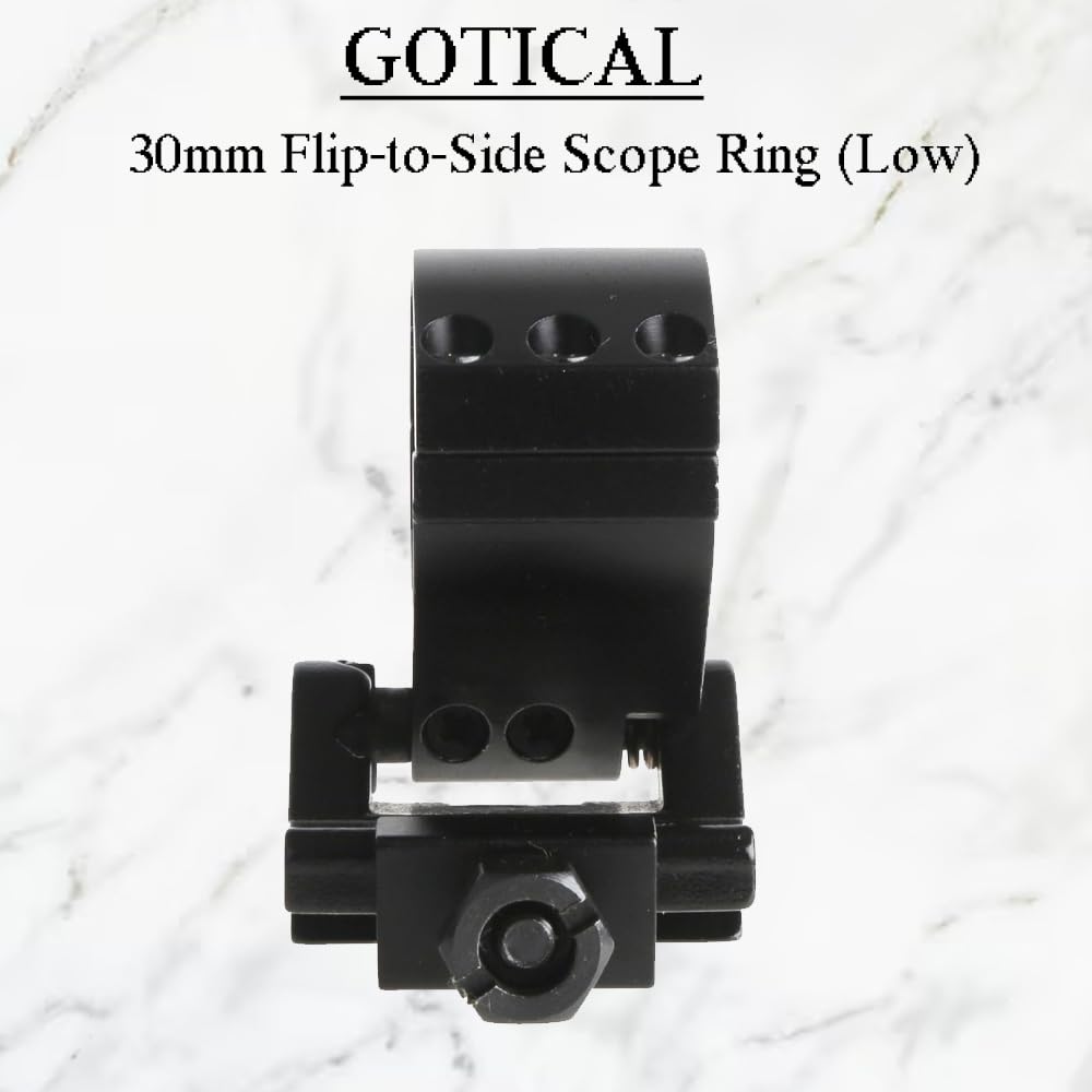 Gotical 30mm ring with 1in inserts enables compatibility with accessories needing 1-inch diameter.