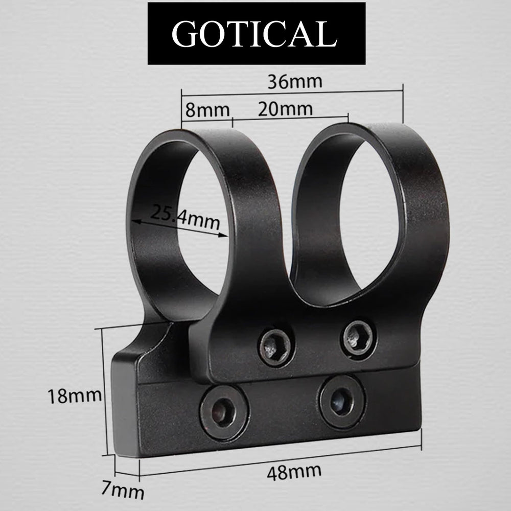 Gotical CNC 6061 aluminum mount built for rugged outdoor use.