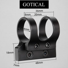 Gotical CNC 6061 aluminum mount built for rugged outdoor use.