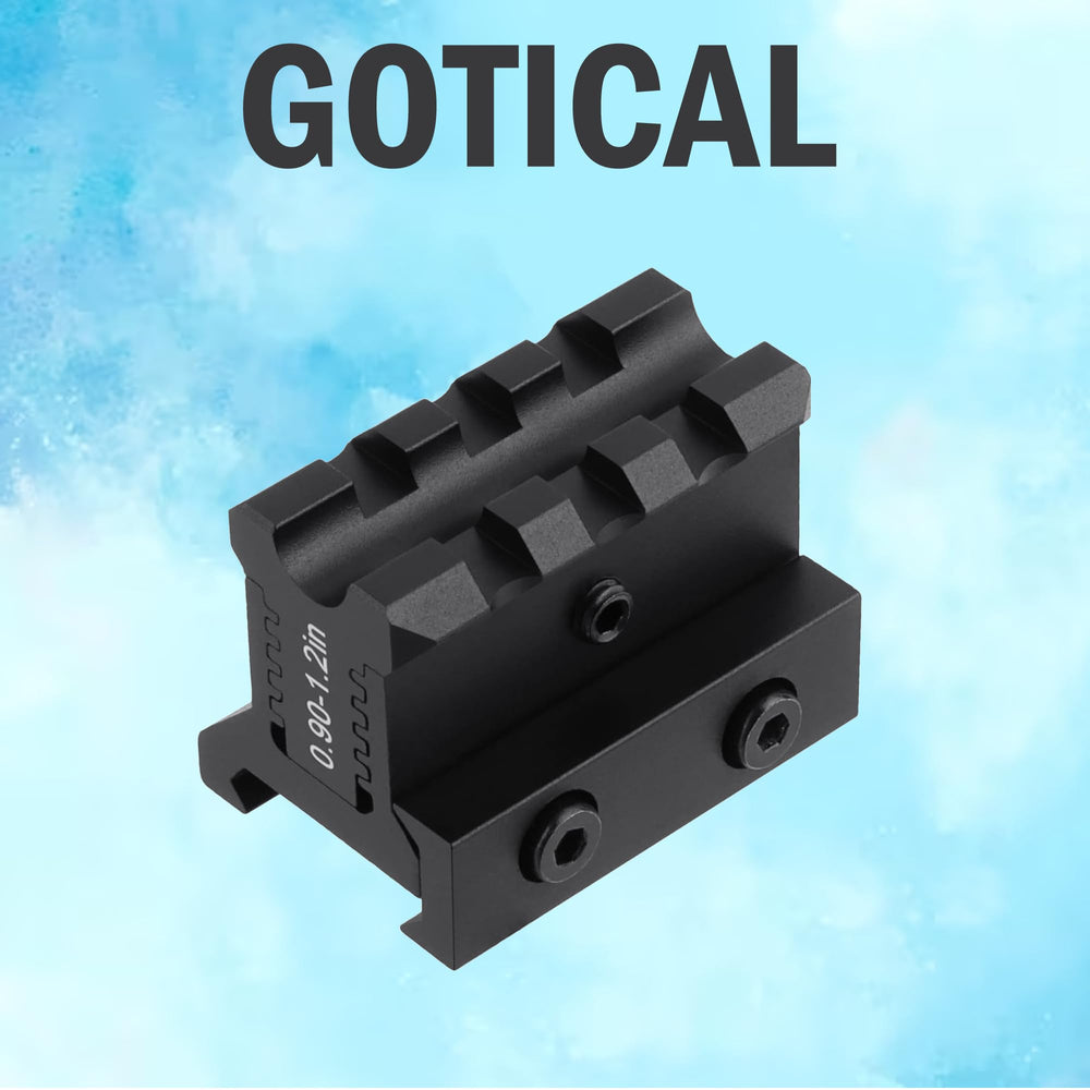 Gotical 6061 aluminum construction keeps weight low while staying durable.
