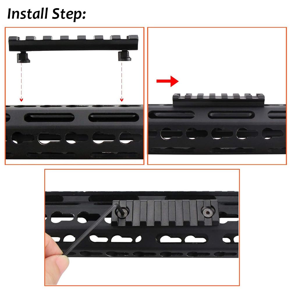 Gotical included Allen wrench enables quick, precise rail installation.
