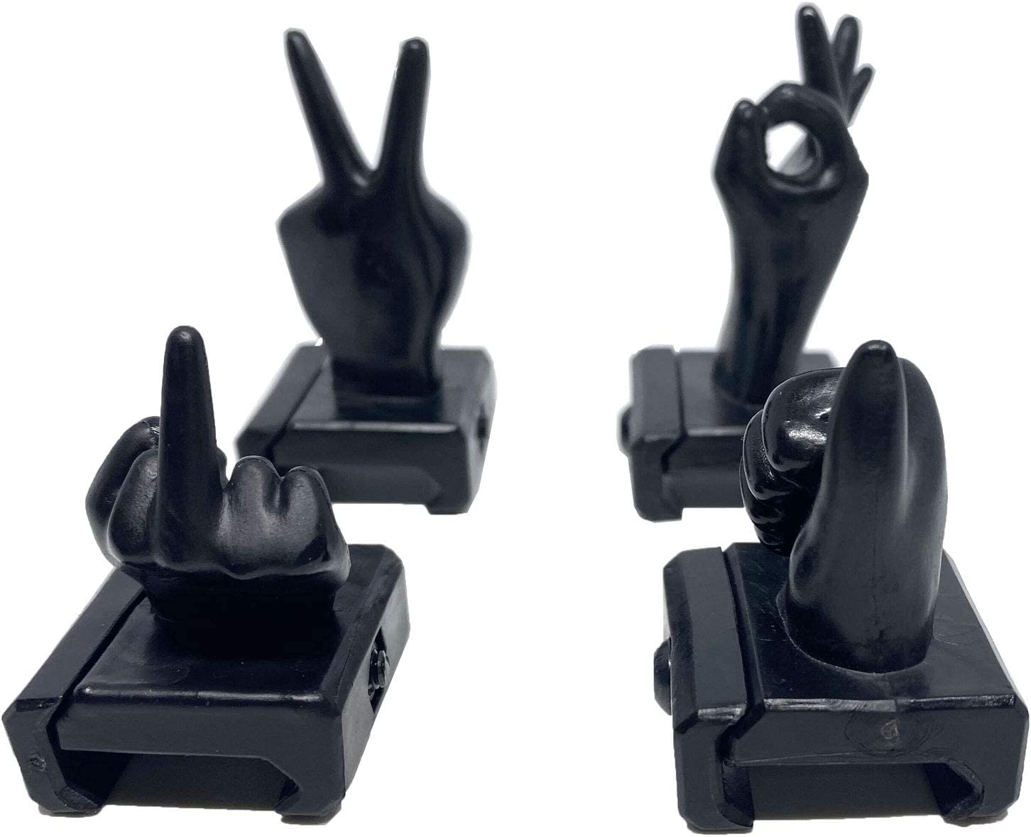 Gotical black matte finish reduces glare and blends with gear
