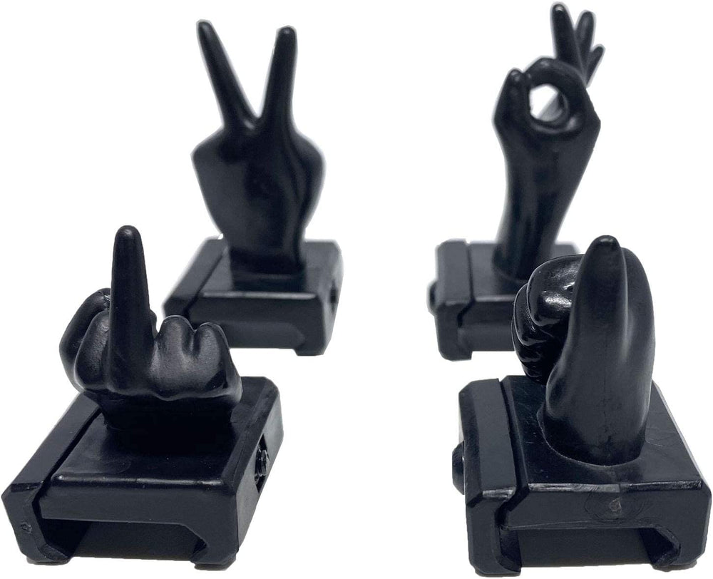 Gotical black matte finish reduces glare and blends with gear