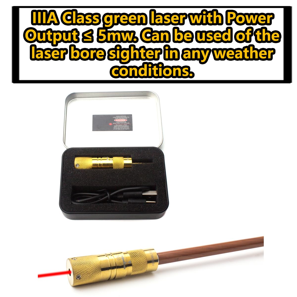 Gotical bright red laser line aids fast alignment during dusk or indoor practice.