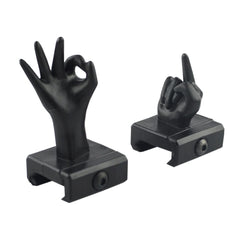 Gotical BUIS set rail mount for precise alignment on airsoft rails
