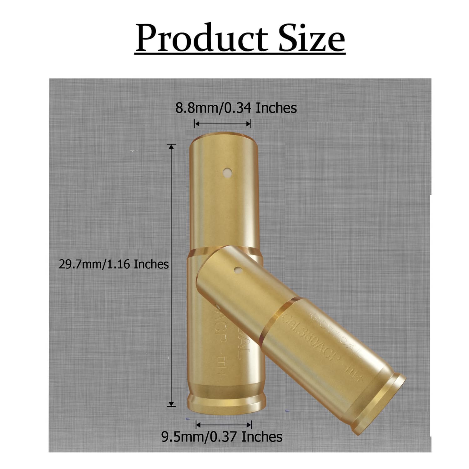 Gotical Cal bore sight range 15-100 yards supports versatile sighting.
