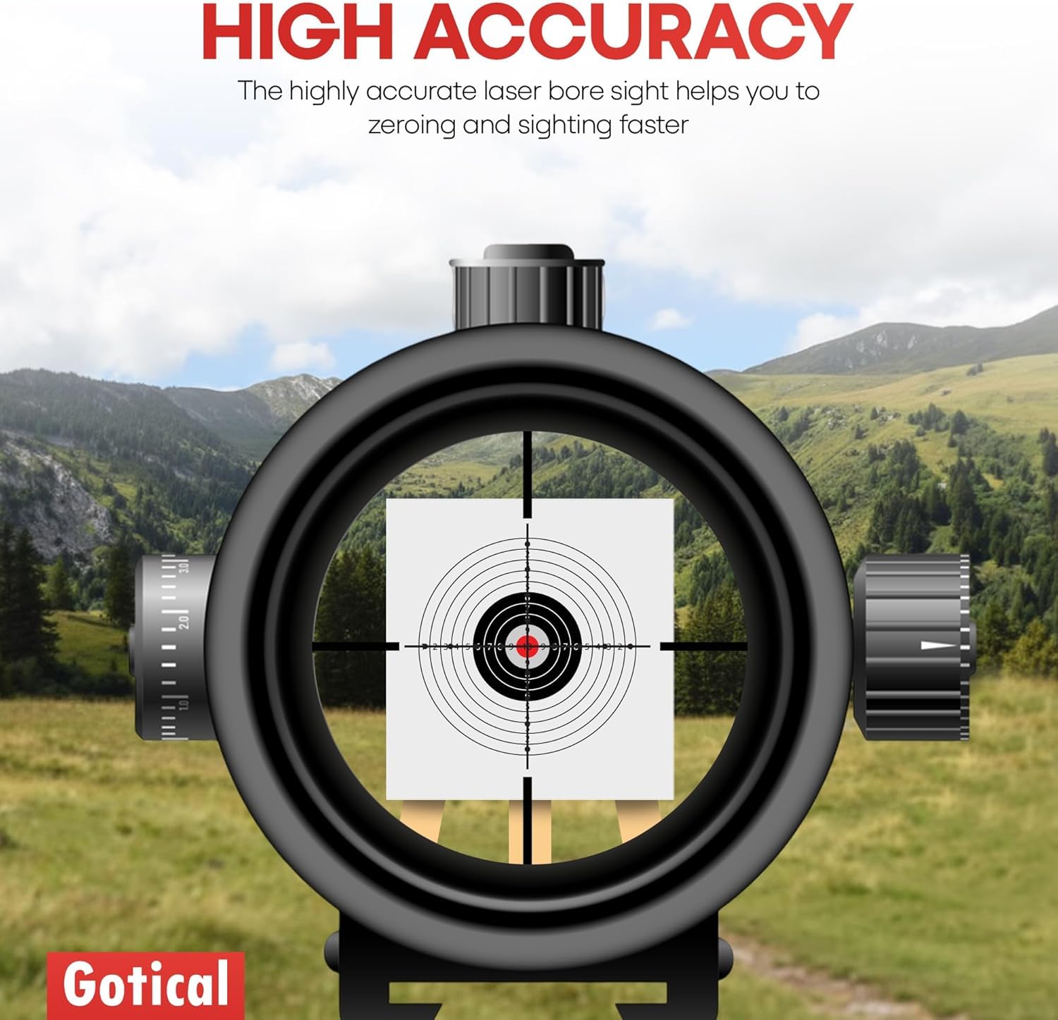 Gotical compact and lightweight design fits in gear bag for versatile field use.