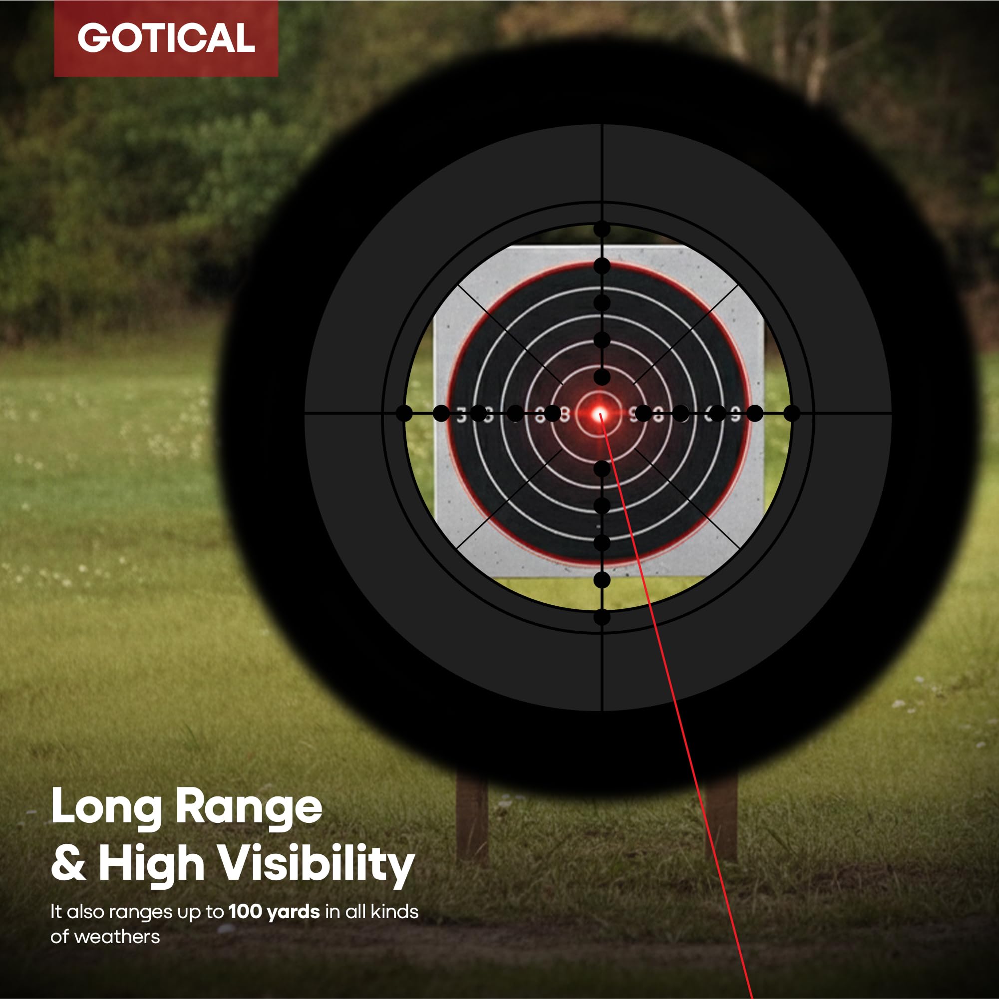 Gotical compatible with compound bows and crossbows during practice.