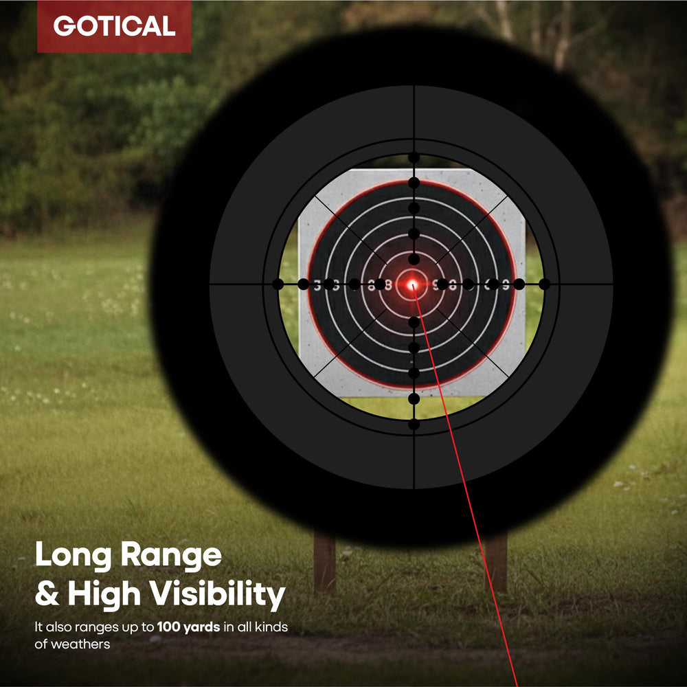 Gotical compatible with compound bows and crossbows during practice.