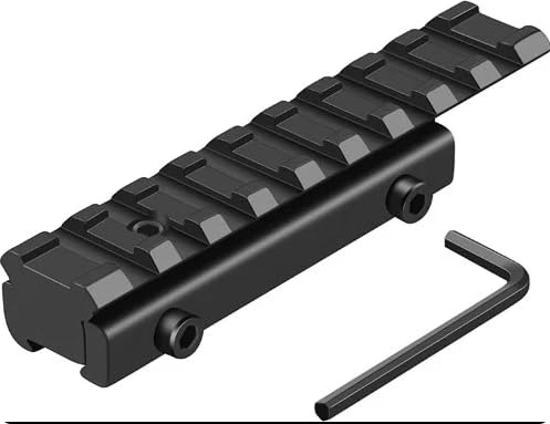 Gotical dovetail to Picatinny rail base enabling wider scope choices.