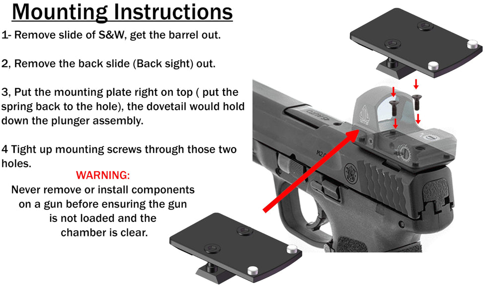 Gotical installation requires no permanent modification to the firearm.