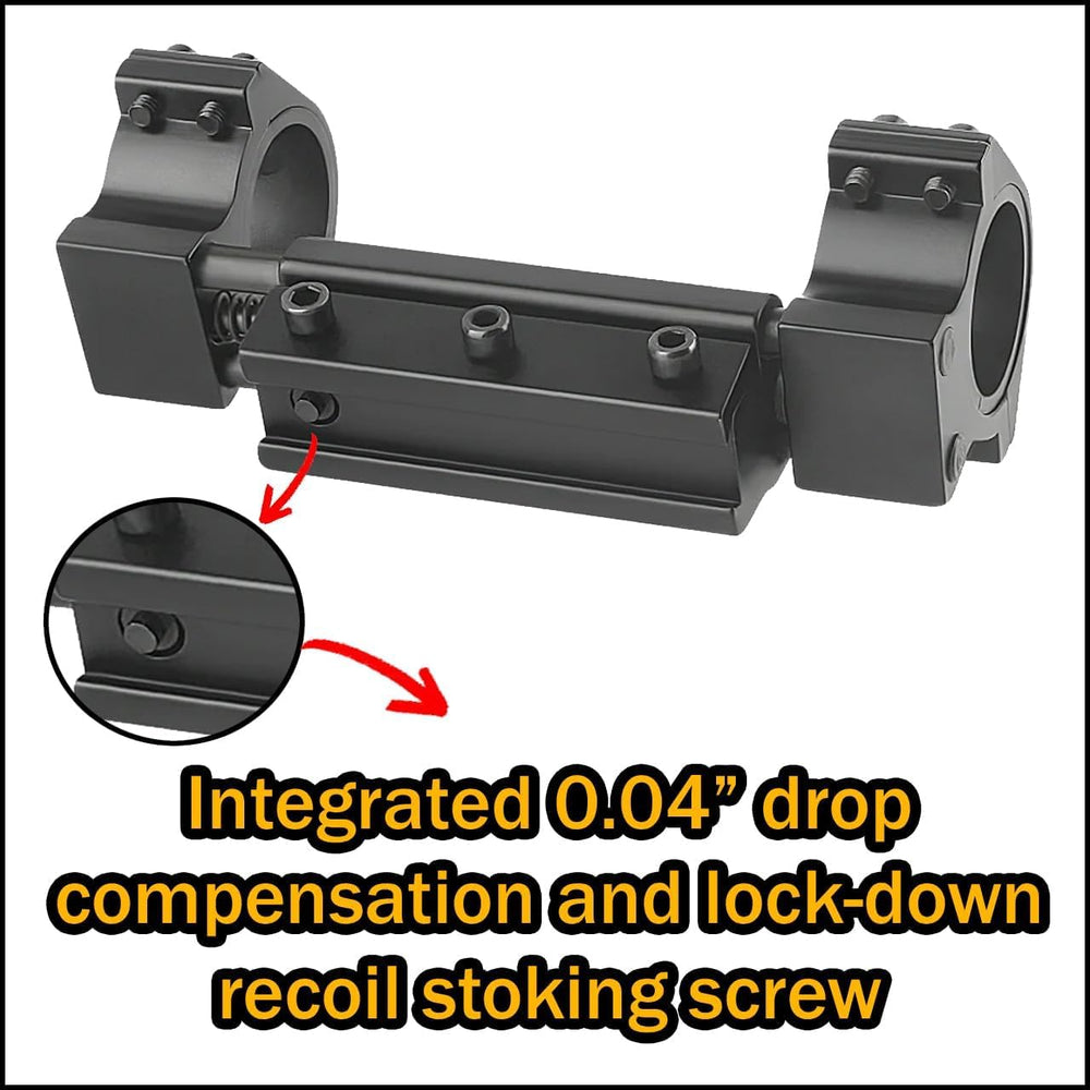 Gotical high-profile recoil compensation minimizes shift during rapid fire.