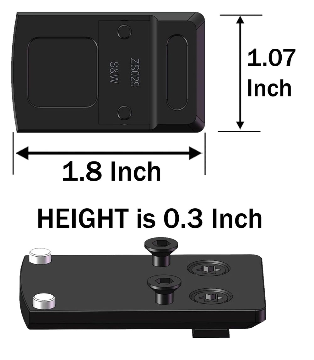Gotical lightweight plate weighs 0.50 oz for minimal added bulk.