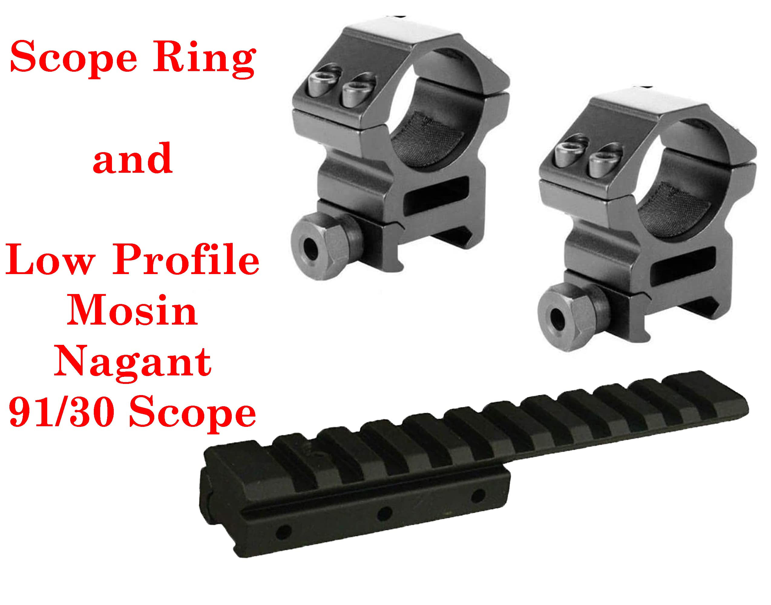 Gotical low-profile Mosin Nagant rail, ready for Weaver/Picatinny optics