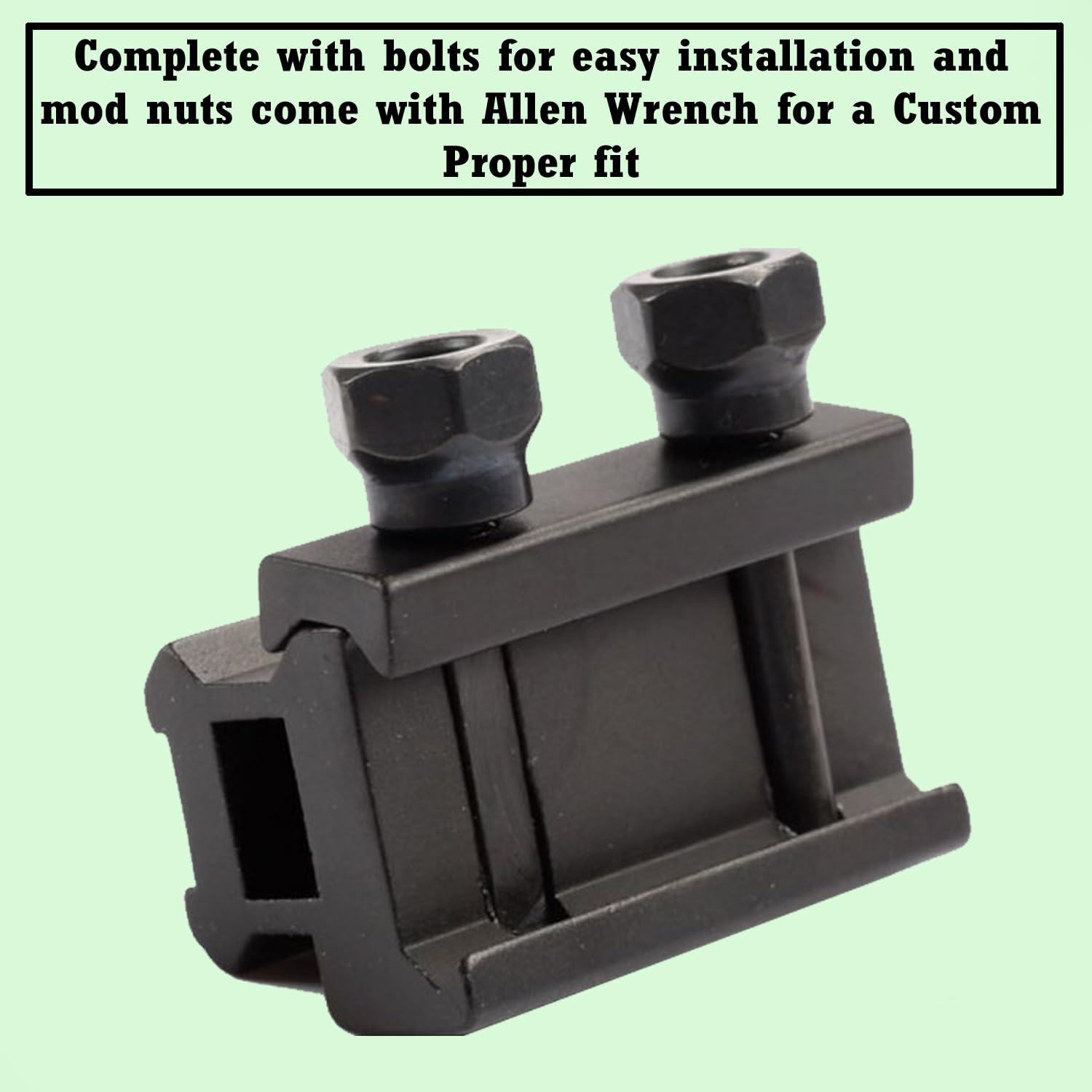 Gotical low-profile rail keeps setup compact and balanced.