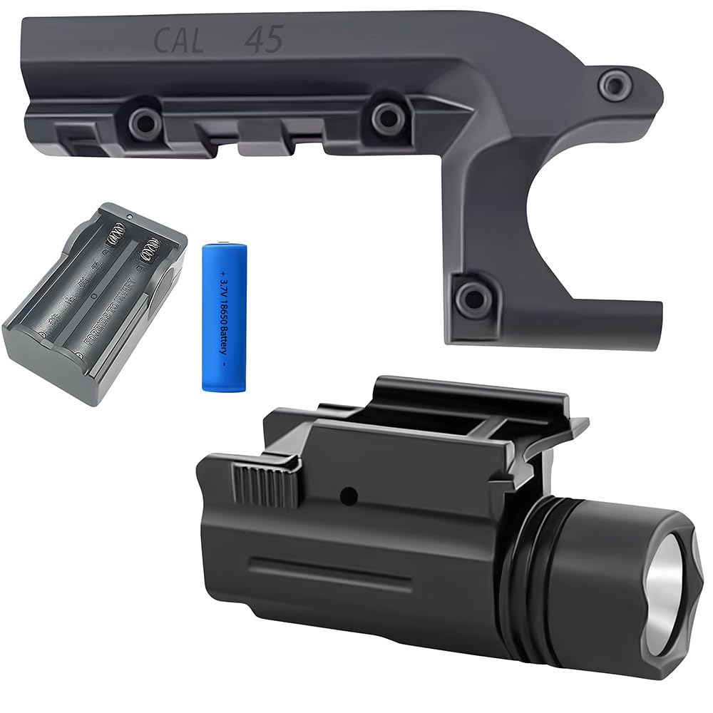Gotical M1911 rail adapter underframe enables versatile accessory mounting.