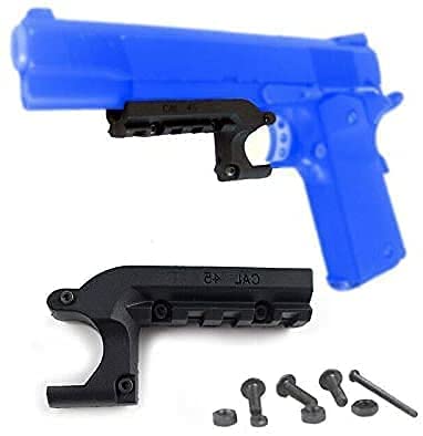 Gotical M1911 rail with windage and elevation adjustments for precise alignment.