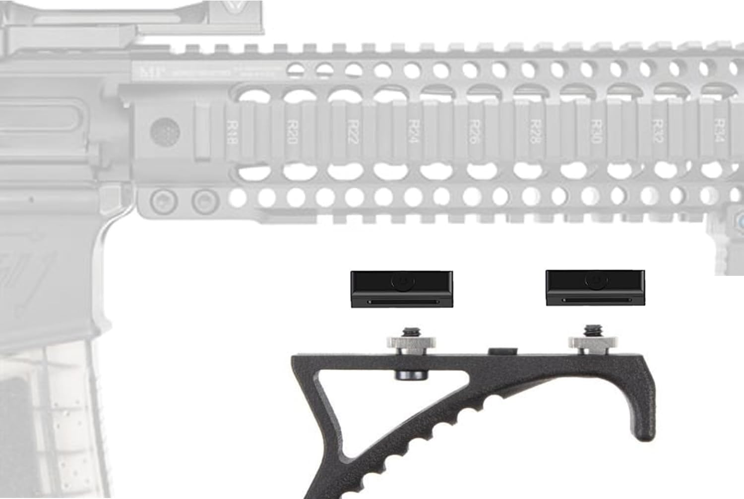 Gotical M-LOK compatible adapter enabling secure rail integration with existing gear.