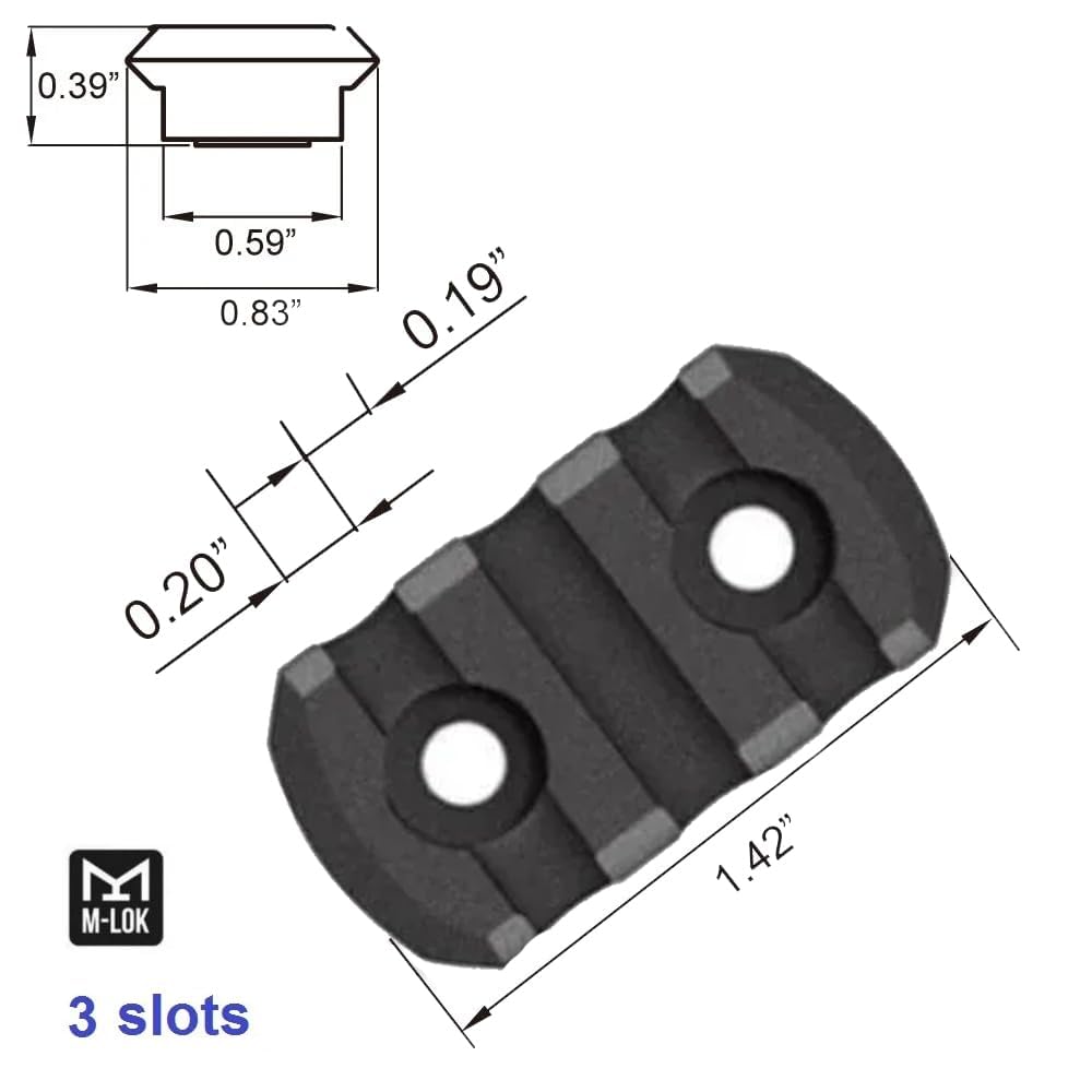 Gotical rail adapter pack of 2, ready for multi-slot setups.